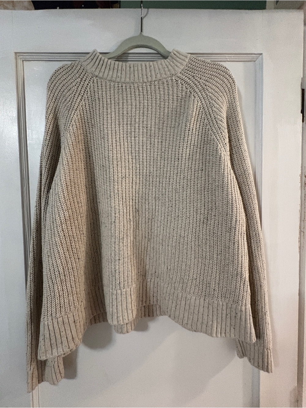 Old Navy Cream Flecked Chunky-Knit Sweater – Size 2X
